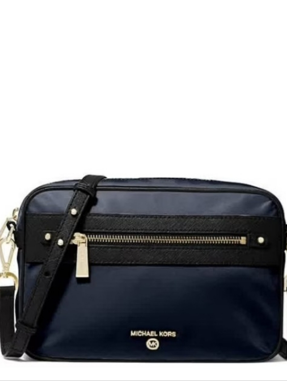 Michael Kors Navy and Black Crossbody Camera Bag